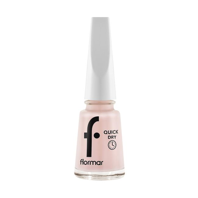 

Быстросохнущий лак для ногтей Flormar, цвет 02 soft pink new, 11 мл