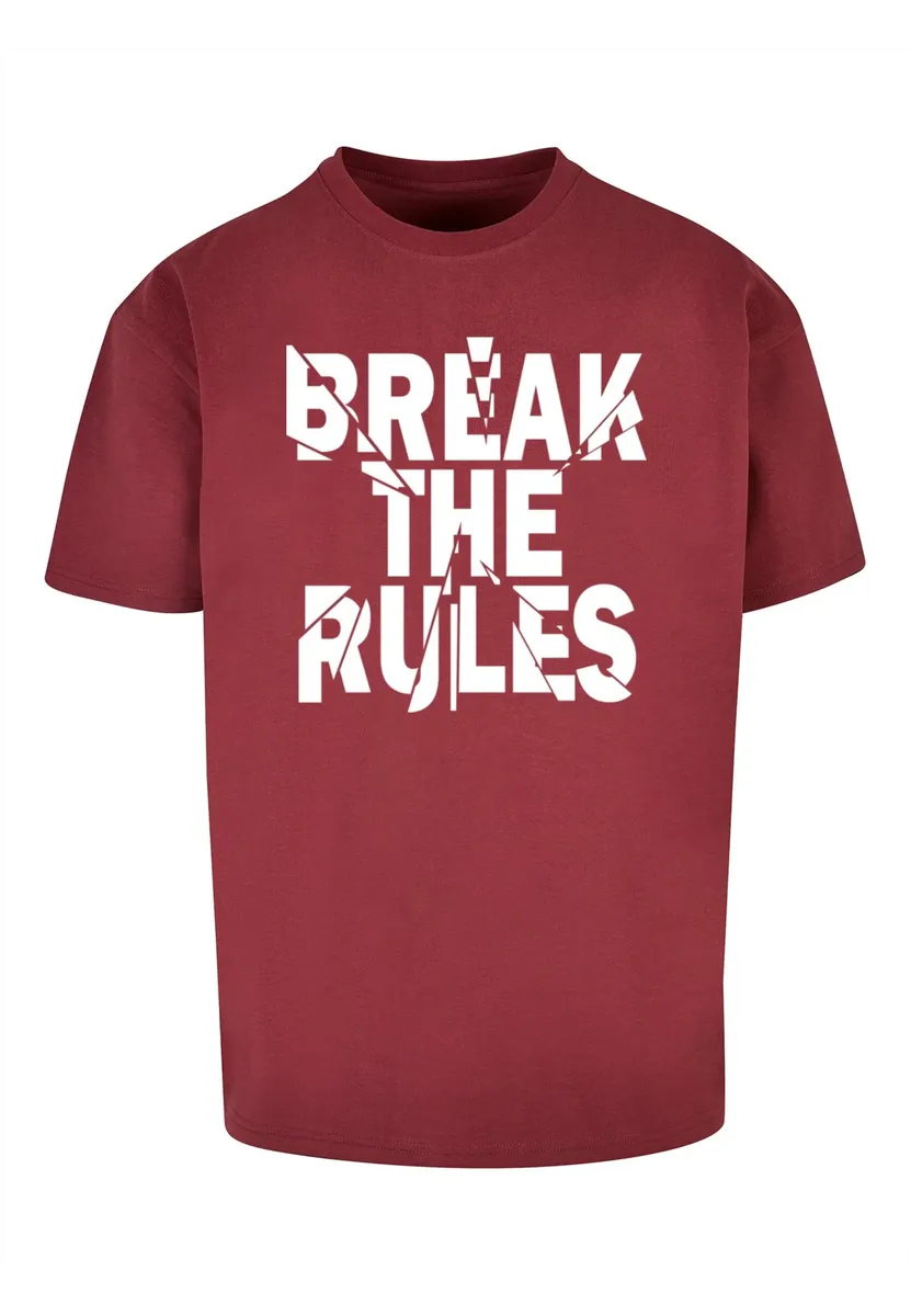 

Футболка Merchcode "Мужская футболка Merchcode Break The Rules 2 Heavy Oversize", цвет Cherry