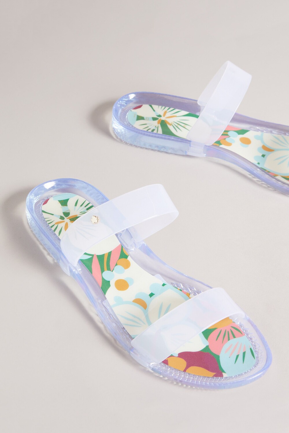 Гелевые шлепанцы Juleeyy Sunburst изумрудного цвета с двумя ремешками Ted Baker, зеленый — фото 4