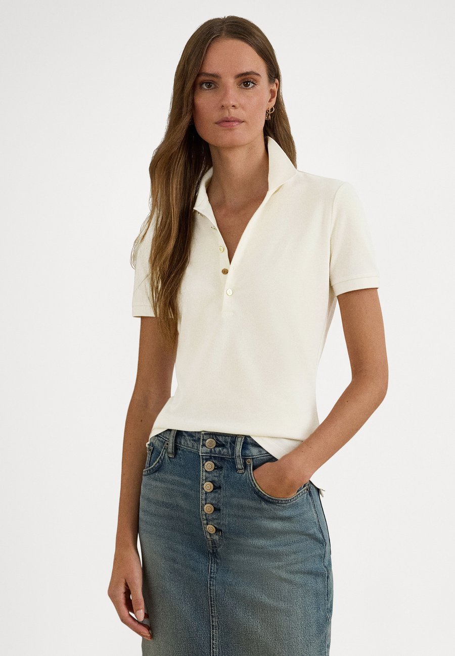 

Поло Lauren Ralph Lauren PIQUÉ POLO SHIRT, Mascarpone Cream/Off-White