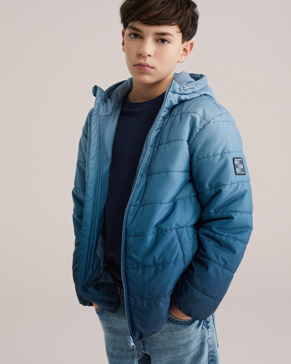 WE Fashion Куртка для межсезонья в цветах Smoke Blue, Sky Blue, Dark Blue — фото 3