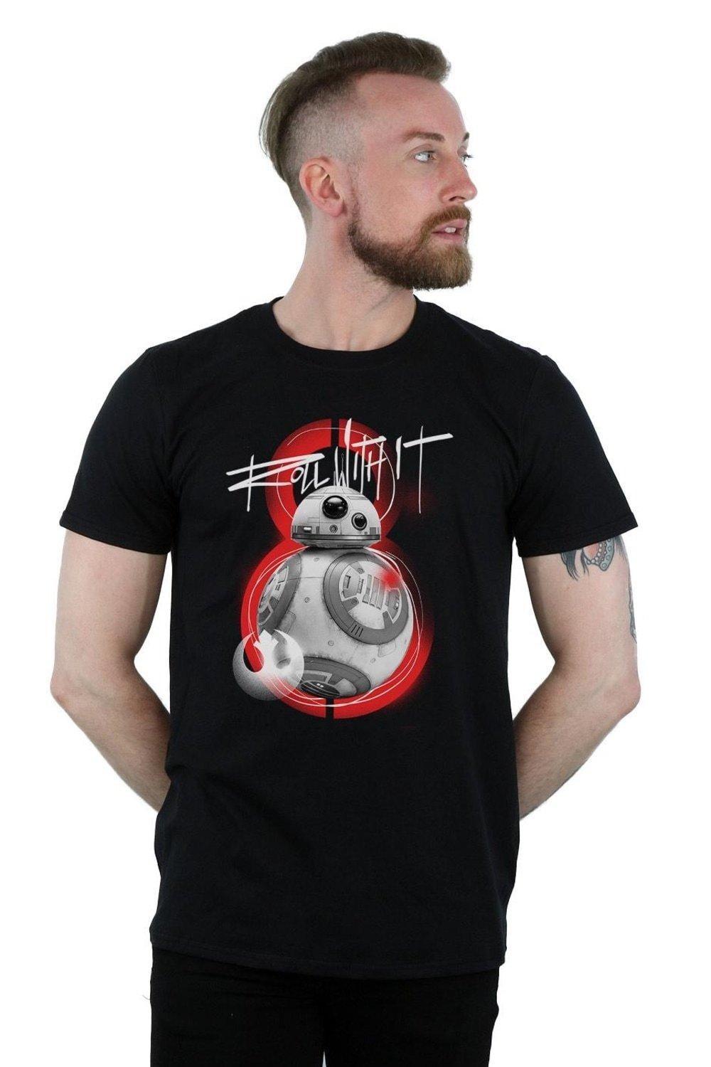 

Футболка «Последний джедай BB-8 Roll With It» Star Wars, черный