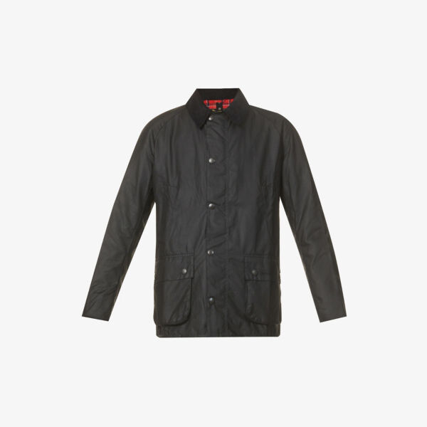 

Куртка ashby из вощеного хлопка с вельветовой отделкой Barbour, черный