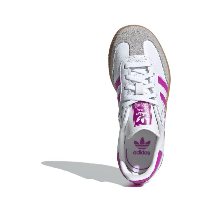 Детские кроссовки для скейтбординга SAMBA OG PS Low-top Cloud White / Purple Gradient / Bubblegum Color Adidas Originals, фиолетовый — фото 3