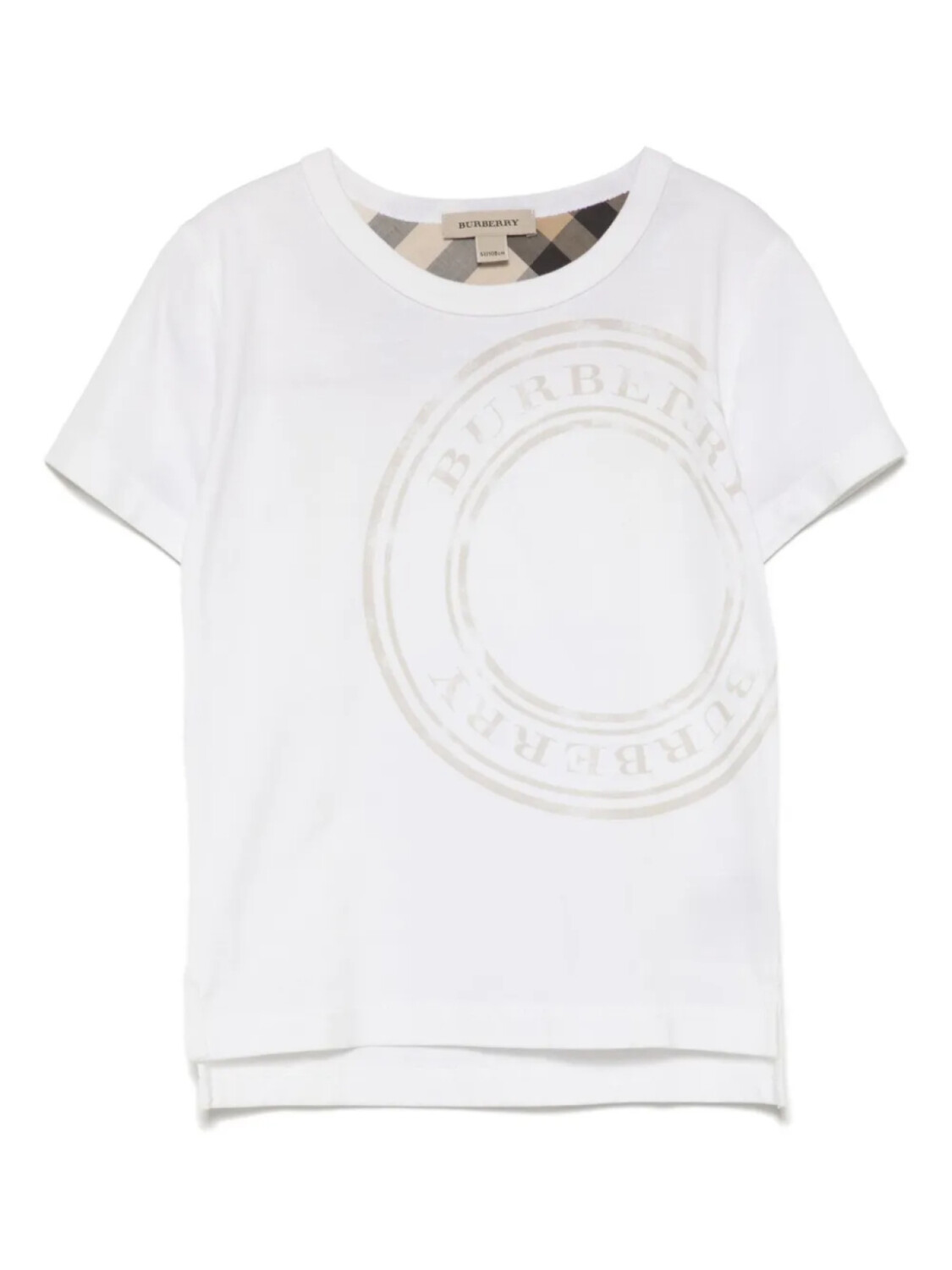 

Burberry Kids футболка с круглым вырезом, белый