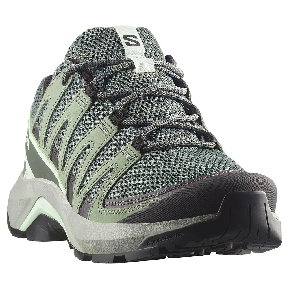 Походные ботинки женские Salomon X-Adventure Recon сетчатые, зеленый — фото 4