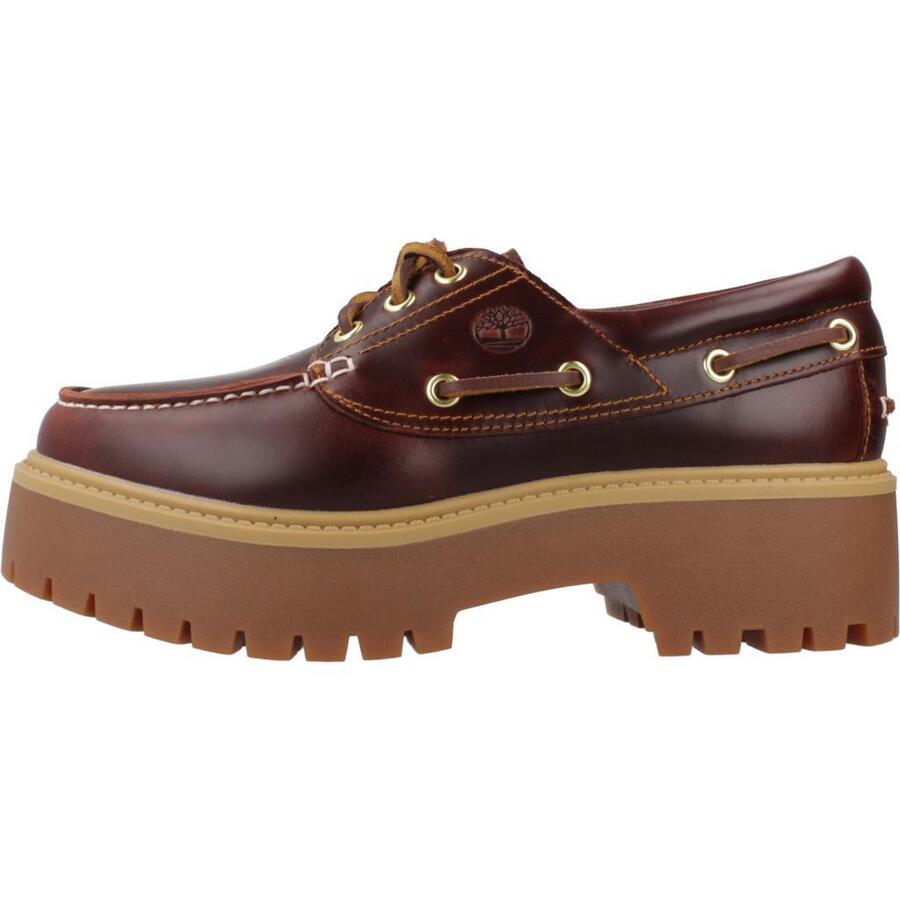 Кроссовки Timberland, модель Stone Street Boat Shoe, цвет коричневый — фото 2