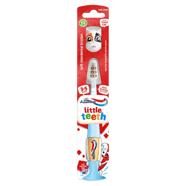 Детская зубная щетка мягкая, 1 шт. Aquafresh Little teeth — фото 4