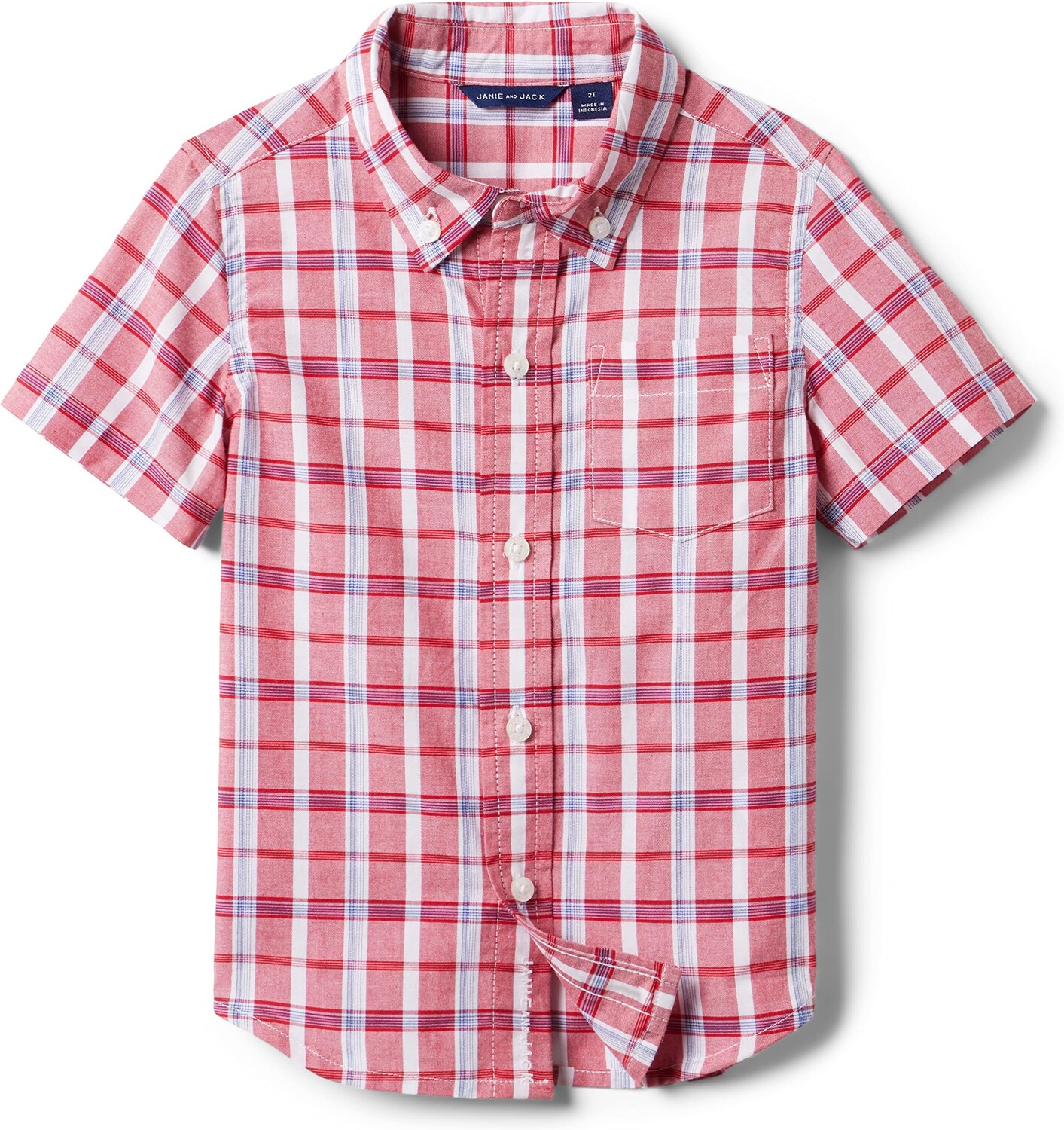 

Рубашка Janie and Jack Madras Top, цвет Multicolor