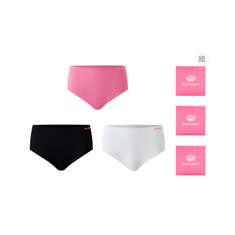 

Женские трусы-боксеры juzi triangle, 3 штуки Juicy Couture, белый