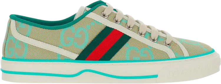 

Кроссовки Gucci Wmns Tennis 1977 'Interlocking G - Green', зеленый