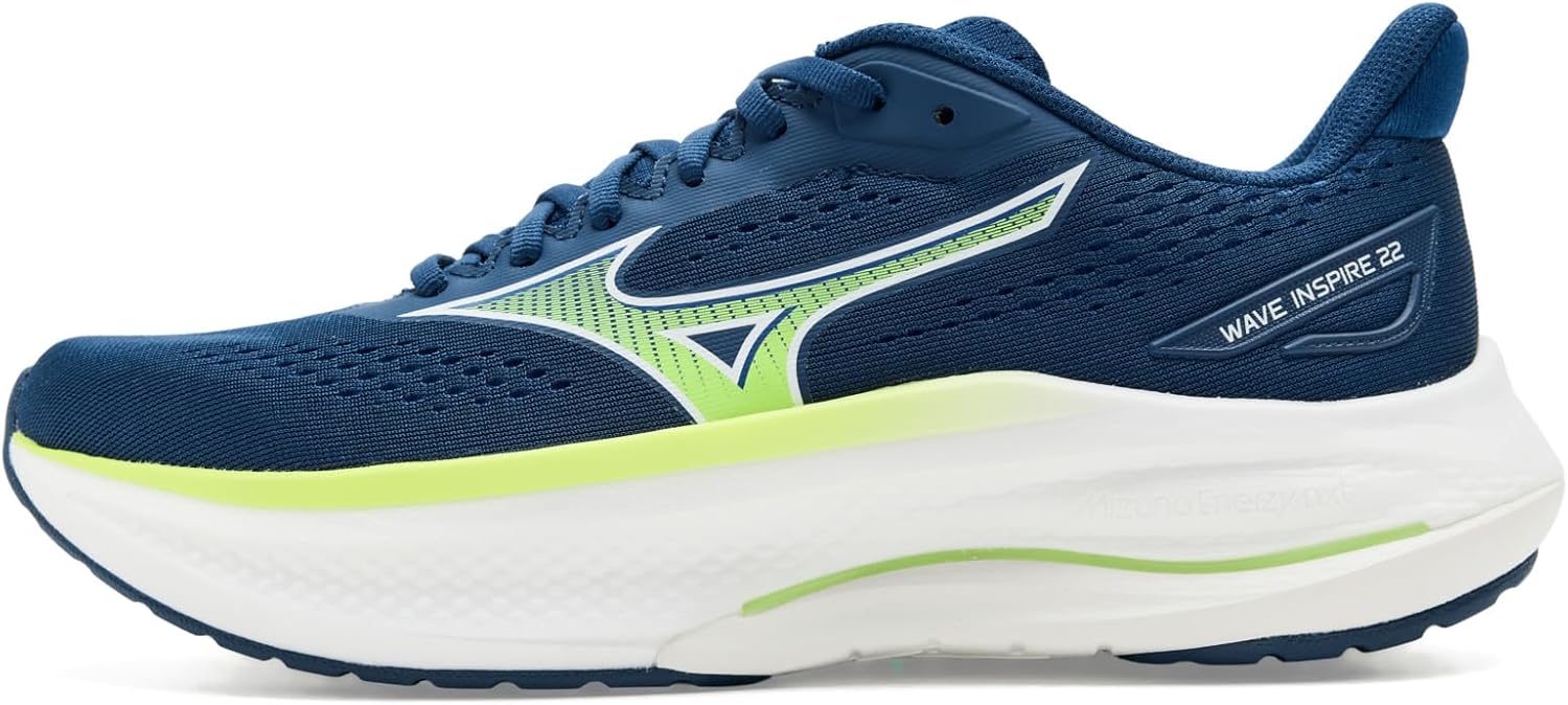 Мужские кроссовки Mizuno Wave Inspire 22, белый/синий — фото 4
