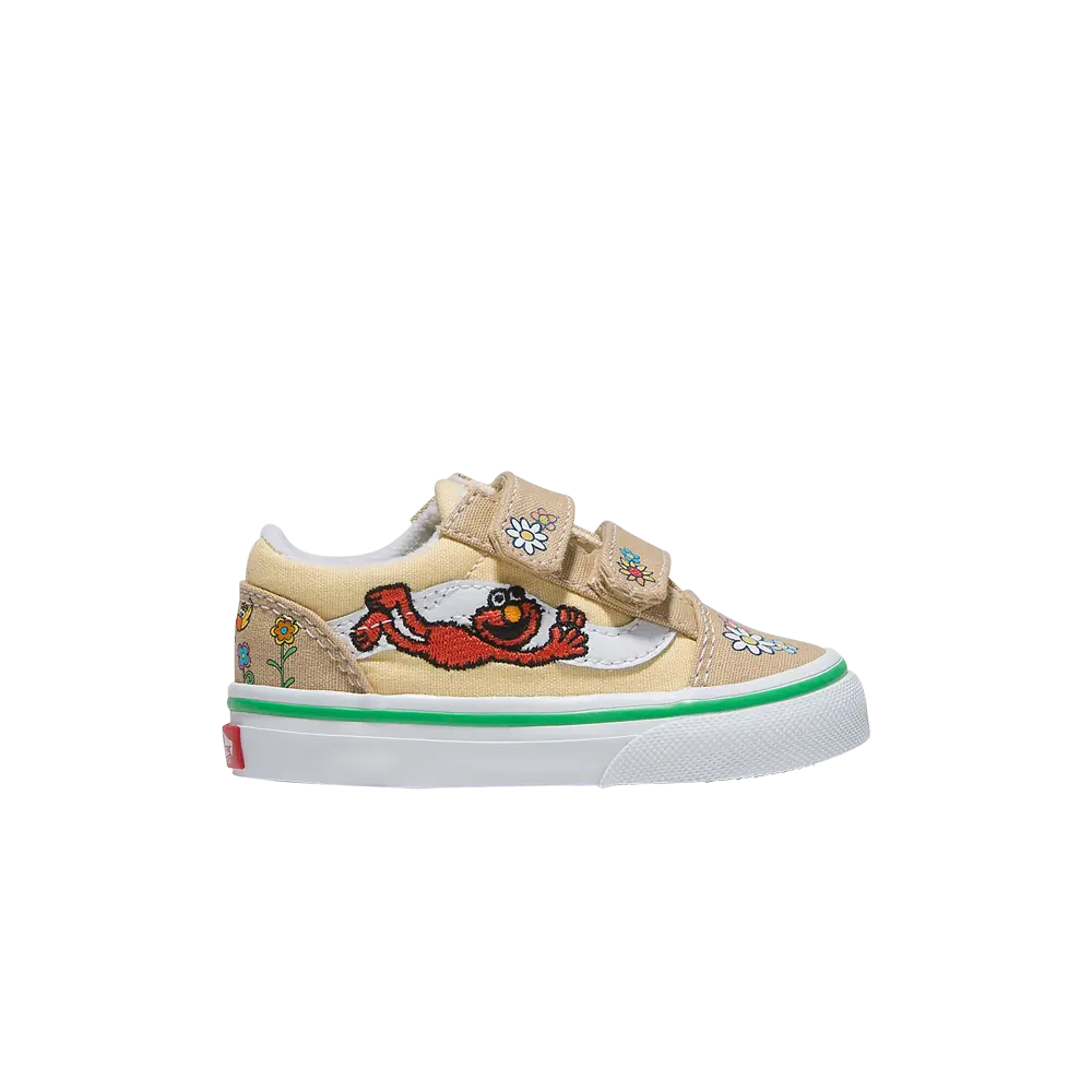 Ботинки Sesame Street x Old Skool V Toddler Vans, кремовый