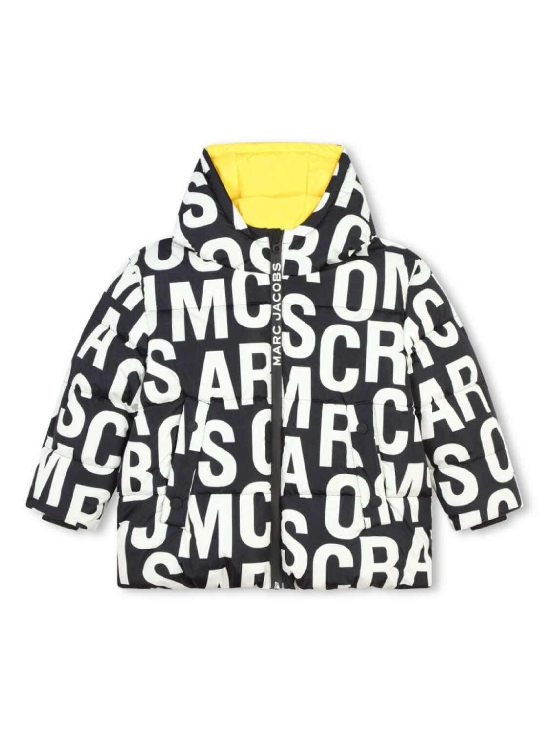 

Marc Jacobs Kids пуховик с логотипом, черный