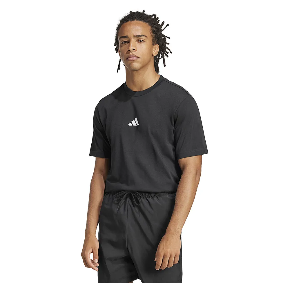 

Футболка с коротким рукавом adidas Essentials Small Logo Single Jersey, черный