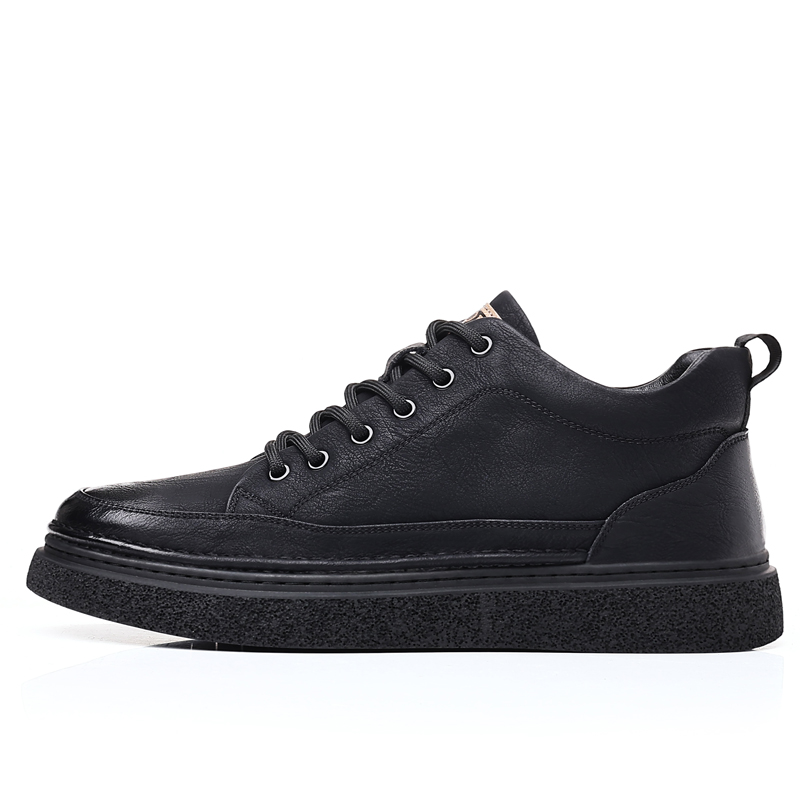 

Кроссовки Abrasion Resistant Height Increasing Mid top Skateboard Shoes Men's Wolves • Family QUNLANGSHIJIA, черный