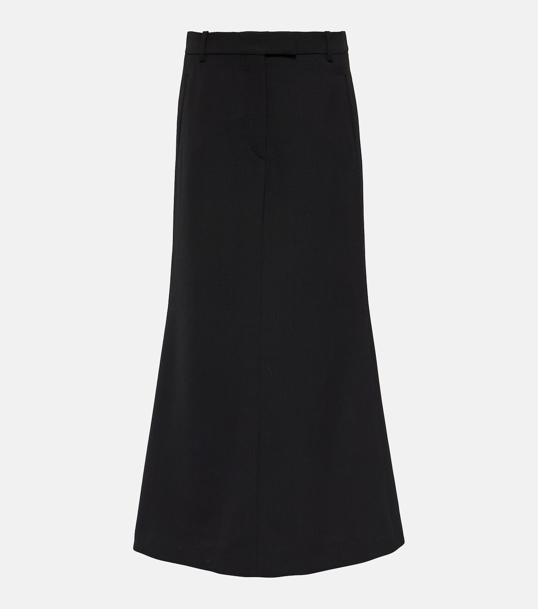 

Юбка макси из смесовой шерсти Acne Studios, черный