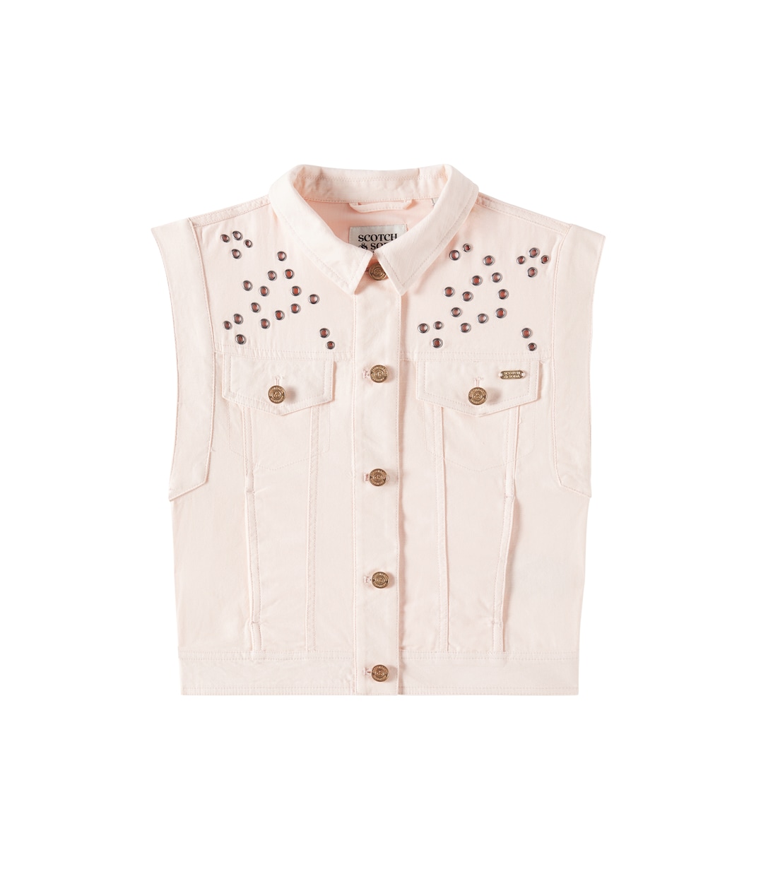 

Украшенный хлопковый жилет Scotch & Soda Kids, Bright Red