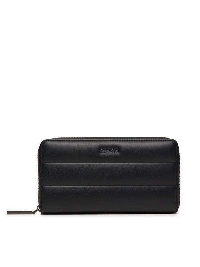 

Кошелек Line Quilt Large Zip Around Calvin Klein, коричневый