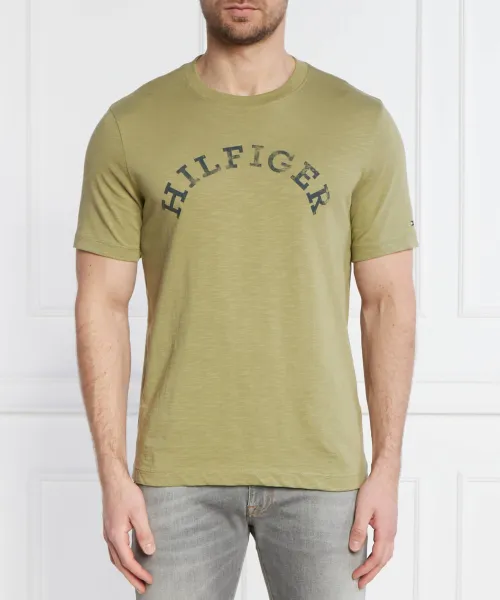

Футболка Hilfiger Arched Regular fit Tommy Hilfiger, зеленый