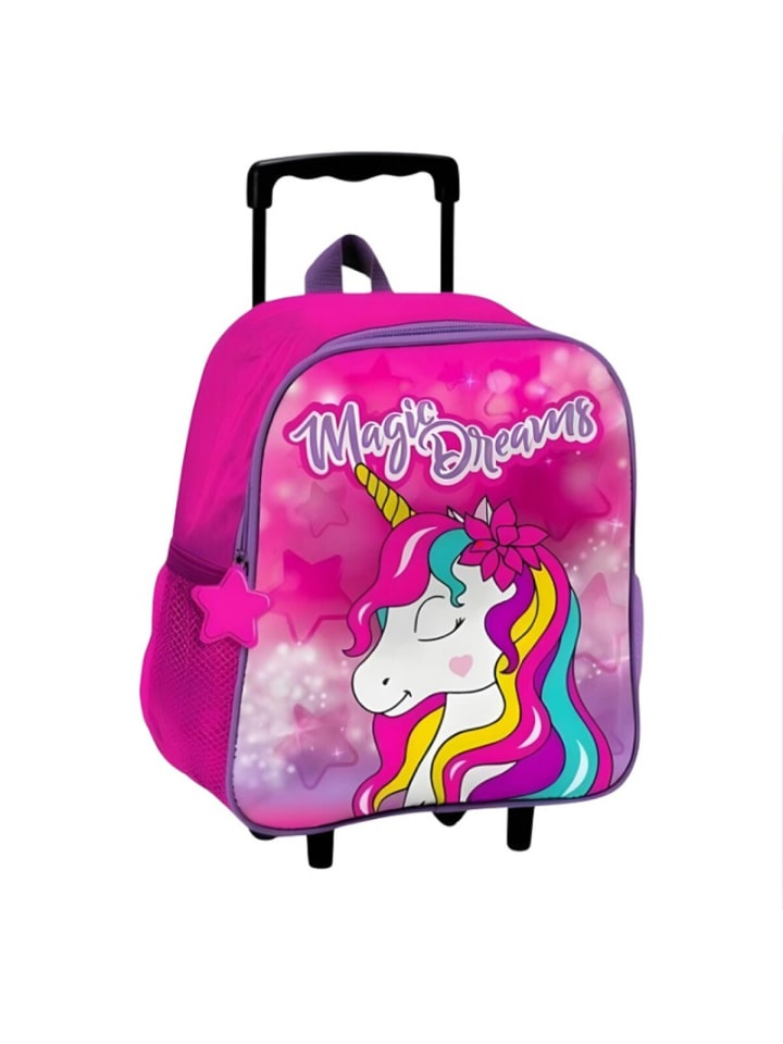 

Unicorn Рюкзак-тележка «Единорог» - школьная сумка и дорожная сумка в одном, розовый