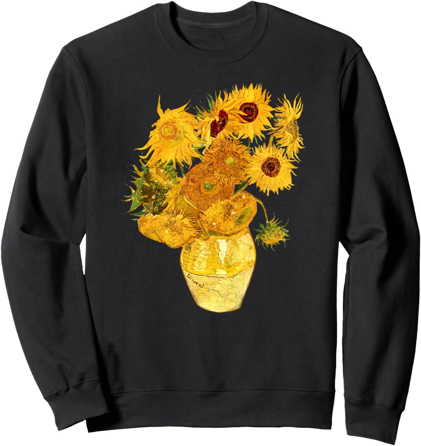 

Толстовка с изображением подсолнухов в стиле современного искусства, созданная Ван Гогом Classics Of Art History, черный