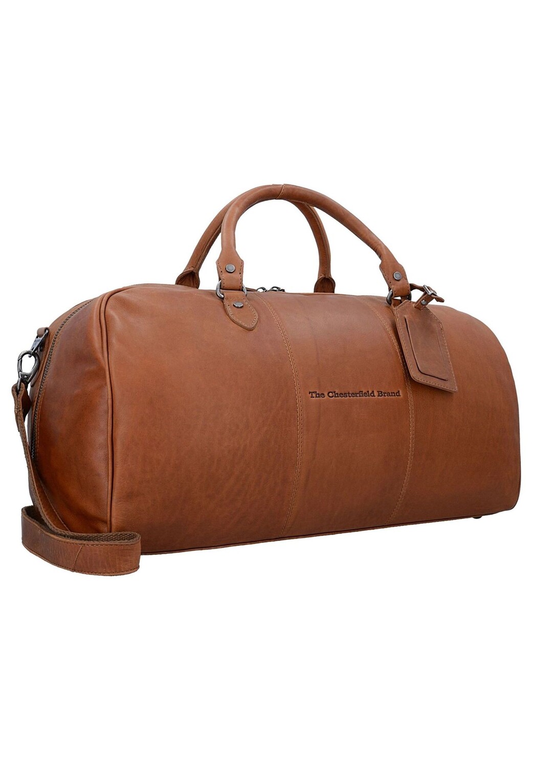 Кожаная дорожная сумка Wax Pull Up Weekender 53 см The Chesterfield Brand, цвет Cognac — фото 2