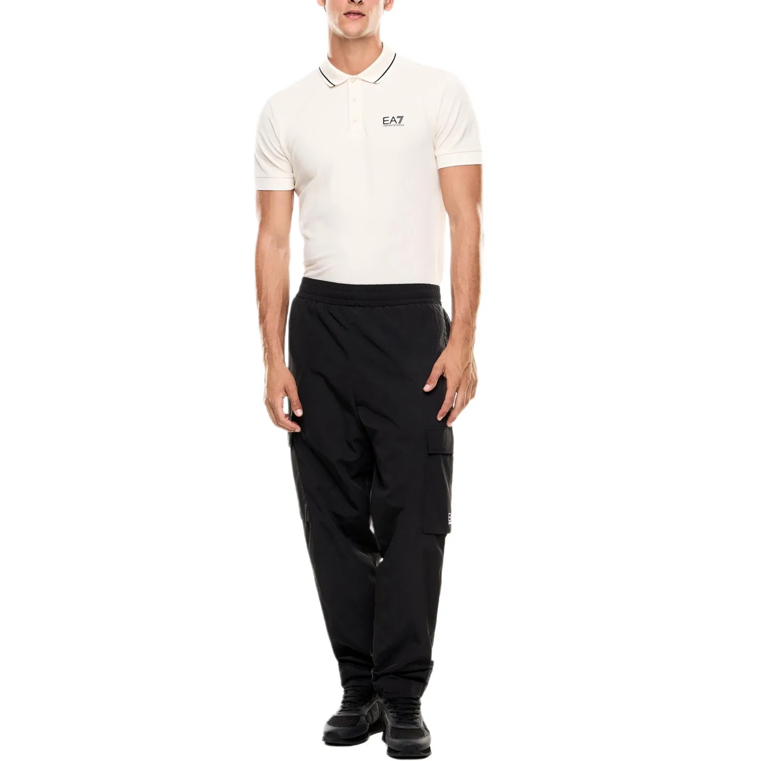 Поло Emporio Armani Slim Fit Ecru — фото 3