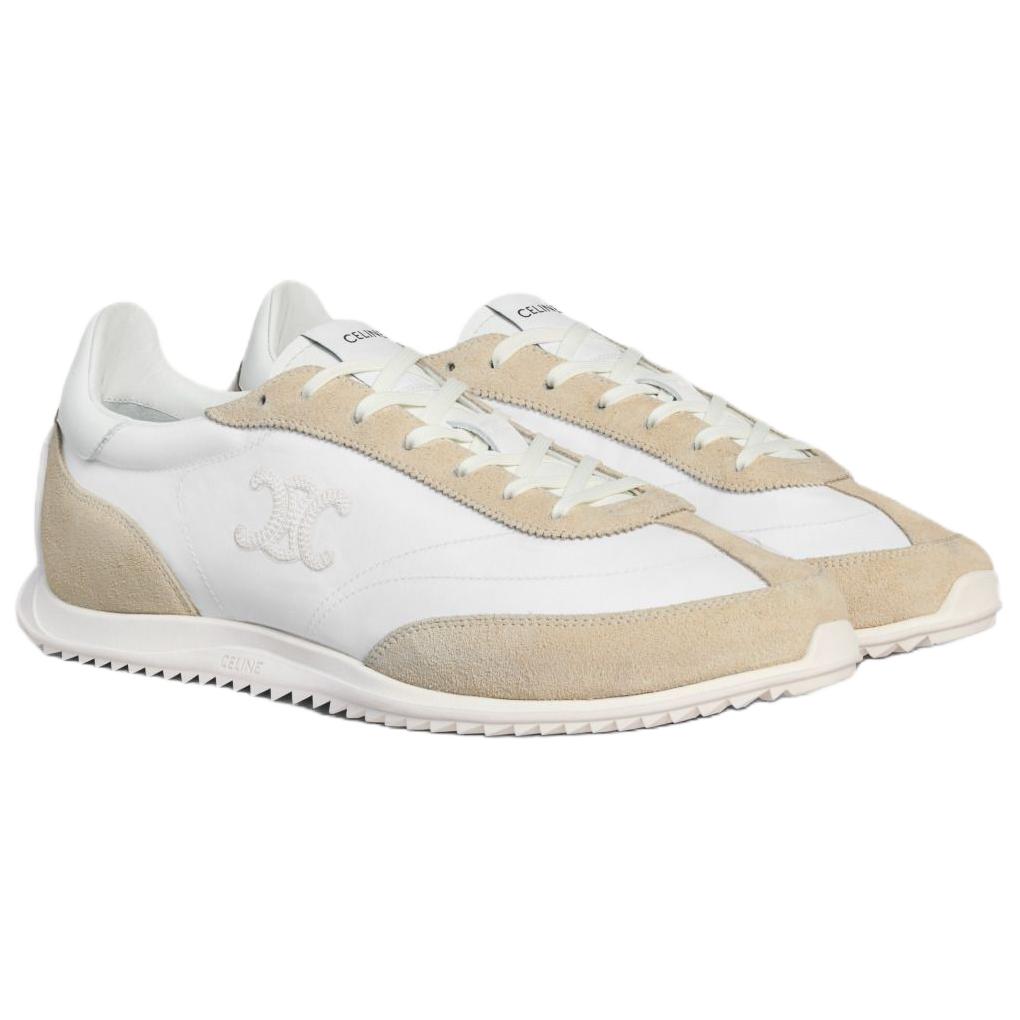 Кроссовки Racer Triomphe низкие повседневные мужские beige CELINE, бежевый — фото 4