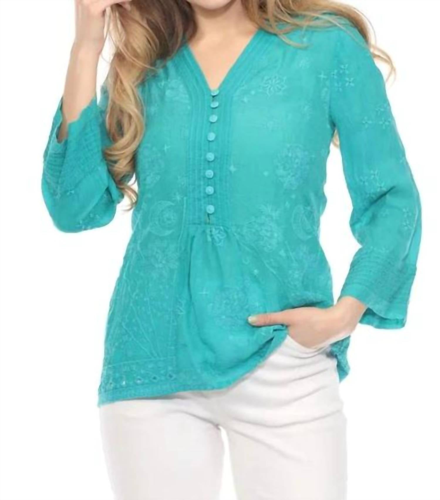 

Туника Lopati Elefan в цвете Bondi Teal Johnny Was, Bondi Teal