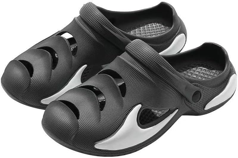 

Унисекс спортивные сабо, легкие комфортные сандалии с вентиляционными отверстиями Generic, серый