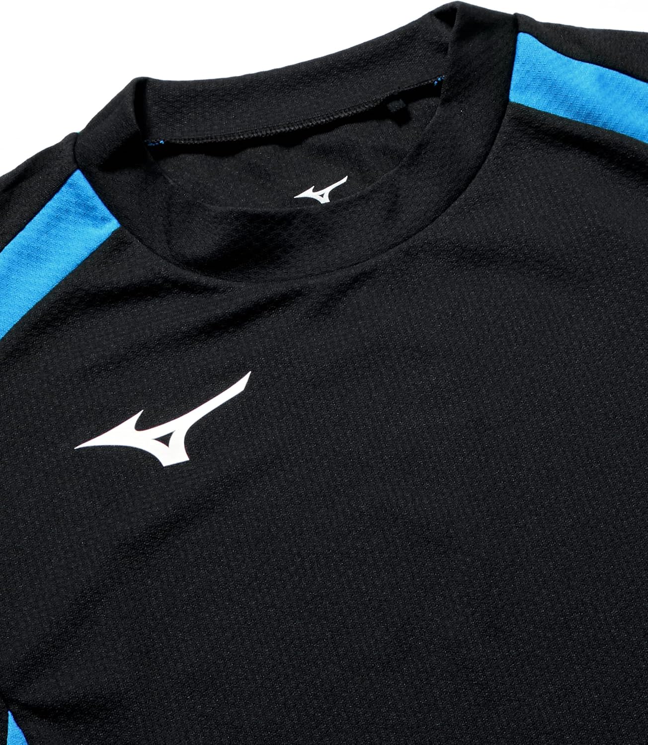 Волейбольная футболка Mizuno V2MA2123, игровая футболка, с длинным рукавом, влагоотводящая, быстросохнущая, доступна в детском варианте, черный/синий — фото 3