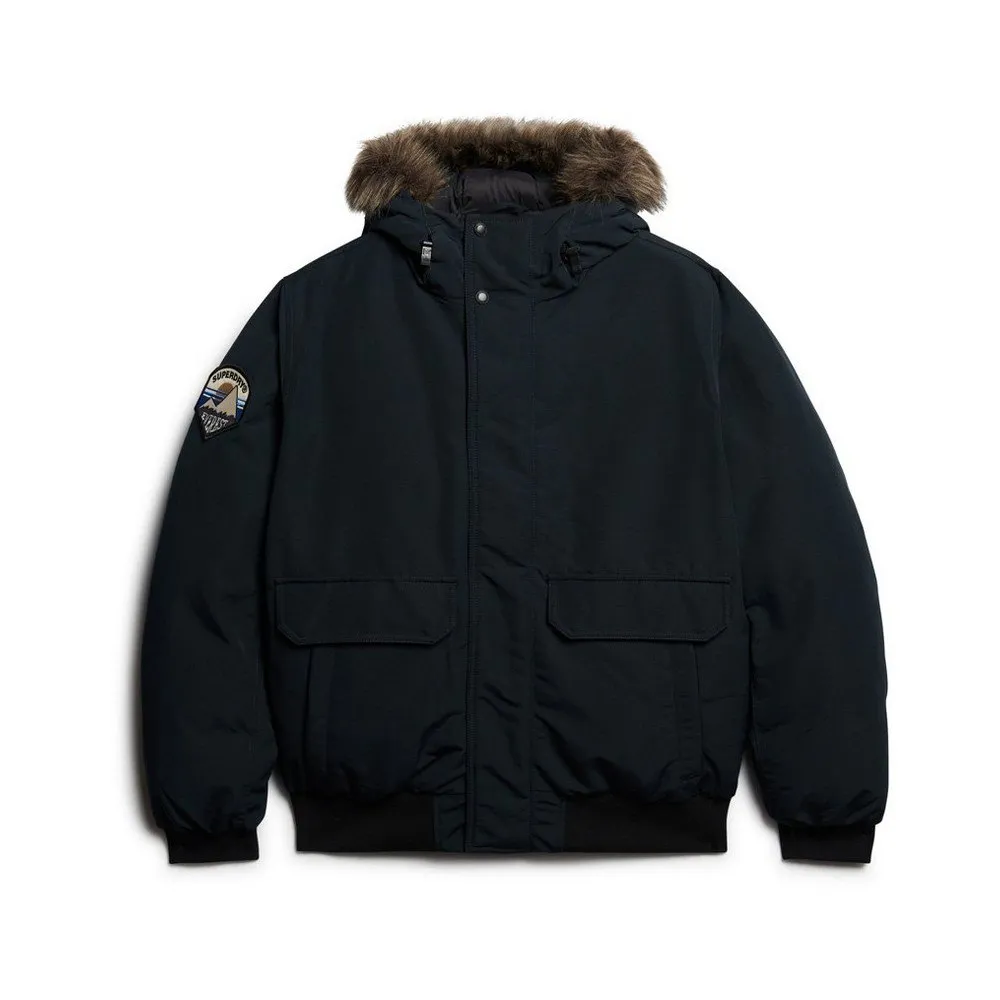 

Куртка Superdry Everest Faux Fur bomber, черный