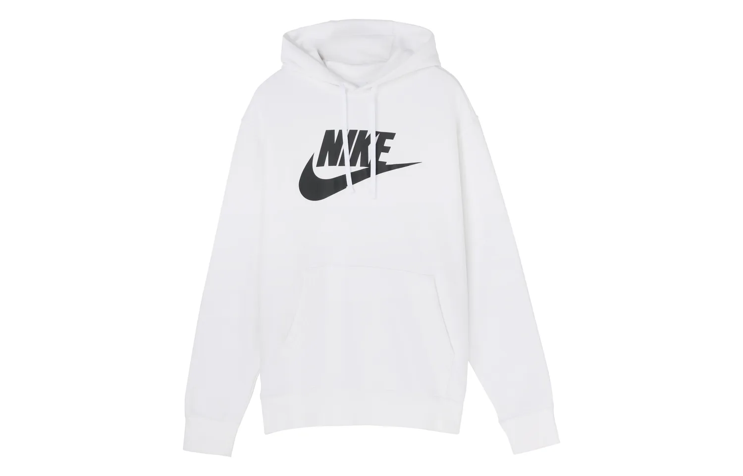 Nike Толстовка мужская белая с капюшоном утепленная