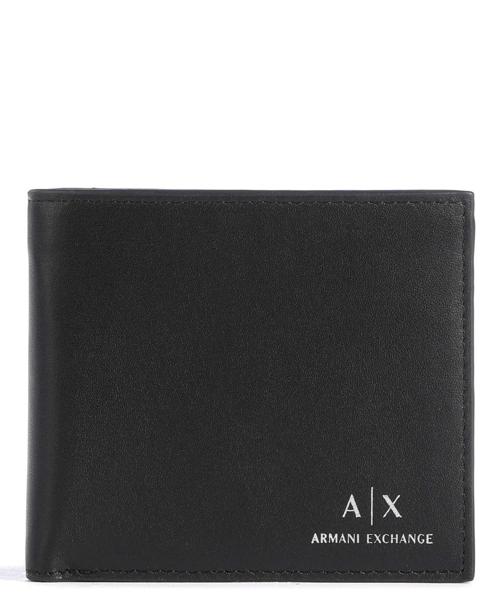 

Кошелек из мелкозернистой яловой кожи. Armani Exchange, черный