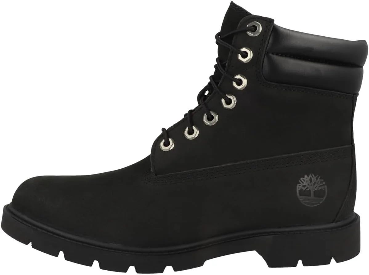 Мужские ботинки Timberland 6-Inch Basic из водонепроницаемой нубуковой кожи темно-синего цвета