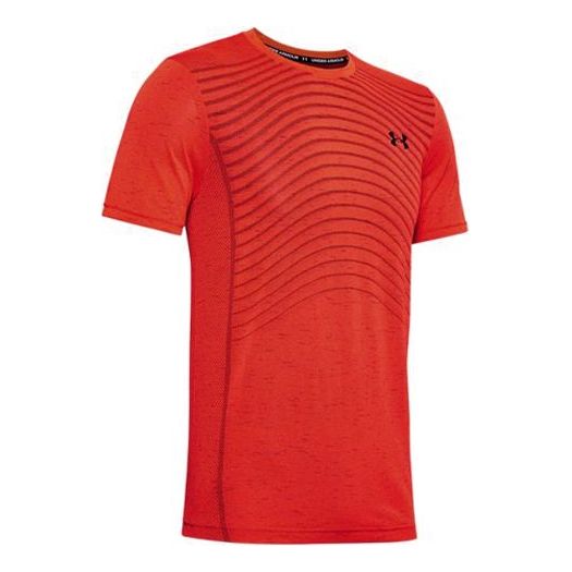 

Футболка men's seamless wave short sleeve red Under Armour, красный