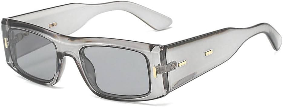 

Маленькие прямоугольные солнцезащитные очки для женщин и мужчин, для путешествий, роскошные мужские очки, женские очки с защитой от УФ-излучения UV400, ретро TYUVIVO, Gray