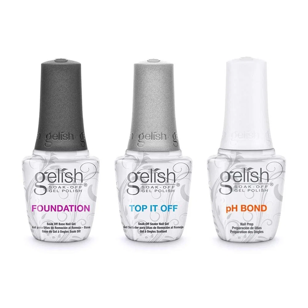 Набор для гель-маникюра Harmony Gelish: база, топ и pH Bond Gelish