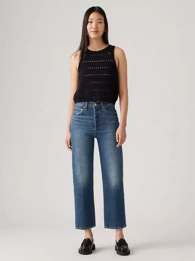 

Джинсы Levi's Ribcage Ankle Grazer, цвет my honor blue