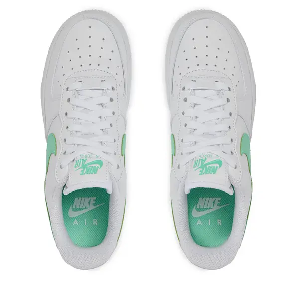 Кроссовки air force 1 white green glow' Nike, белый — фото 3