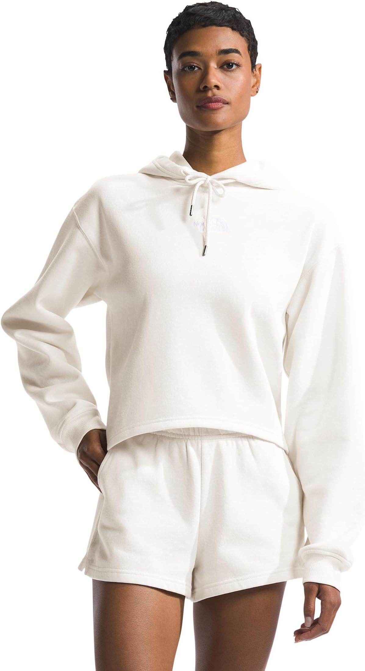 

Толстовка The North Face Evolution High-Low Hoodie, цвет White Dune