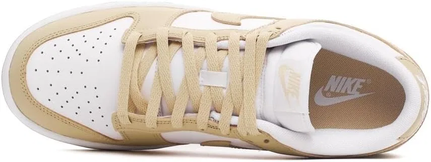 Кроссовки мужские Nike Dunk Low, цвет White Gold Team White — фото 4