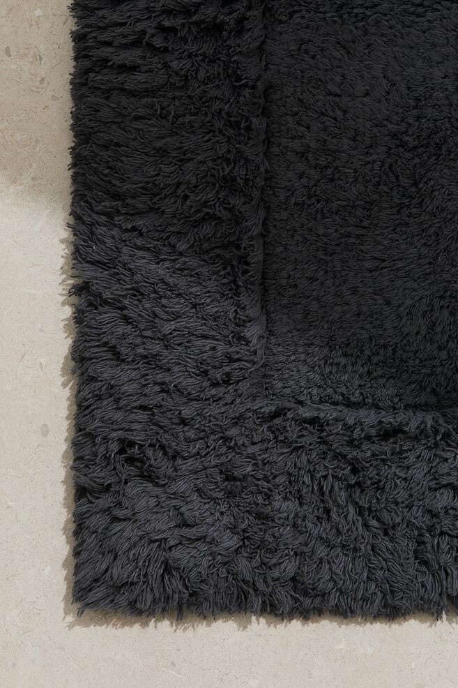 

Тафтинговый коврик для ванной из хлопка H&M, 70x70 см, серый