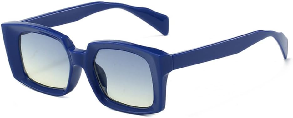 

Солнцезащитные очки UV400 - маленькая оправа в стиле панк с прозрачным градиентом, подходят для женщин и мужчин, для бега и занятий спортом на открытом воздухе UYPTK, Blue Blue Yellow