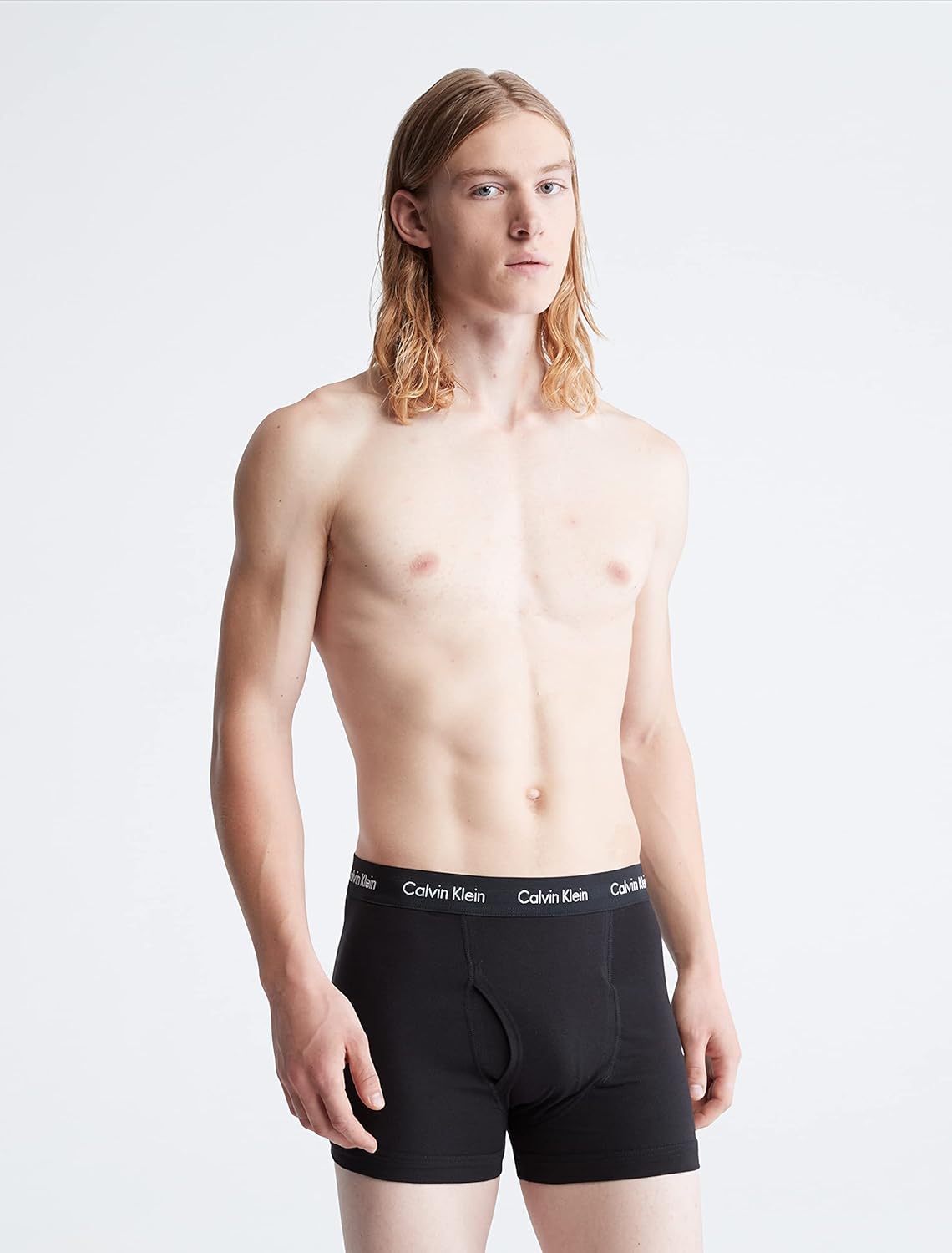 Мужские боксеры Calvin Klein из хлопка и эластичного материала, упаковка 7 шт., 3 Black, 2 Grey Heather, 2 White — фото 2