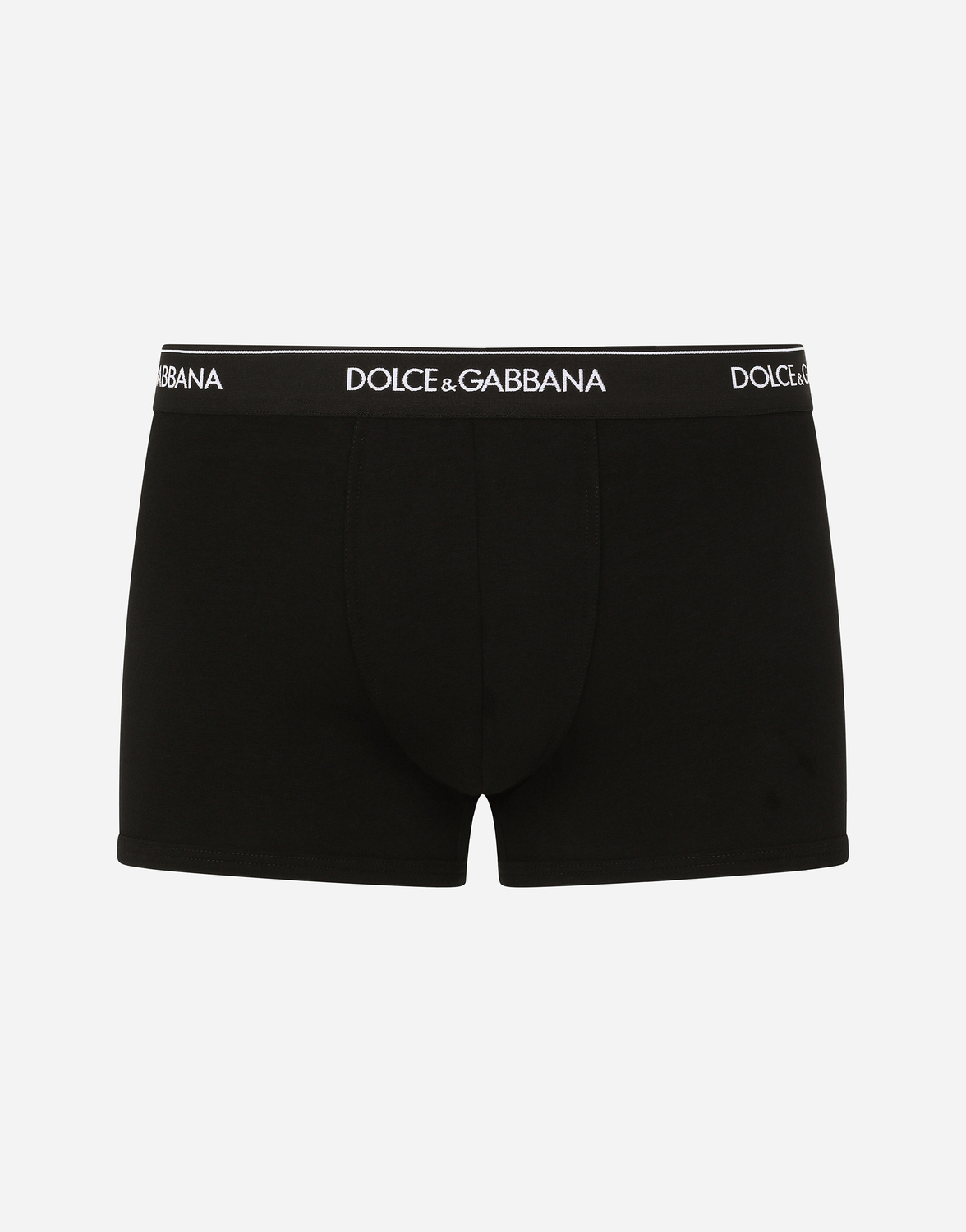 Двухупаковка боксеров из эластичного хлопка стандартного кроя Dolce & Gabbana, черный — фото 4