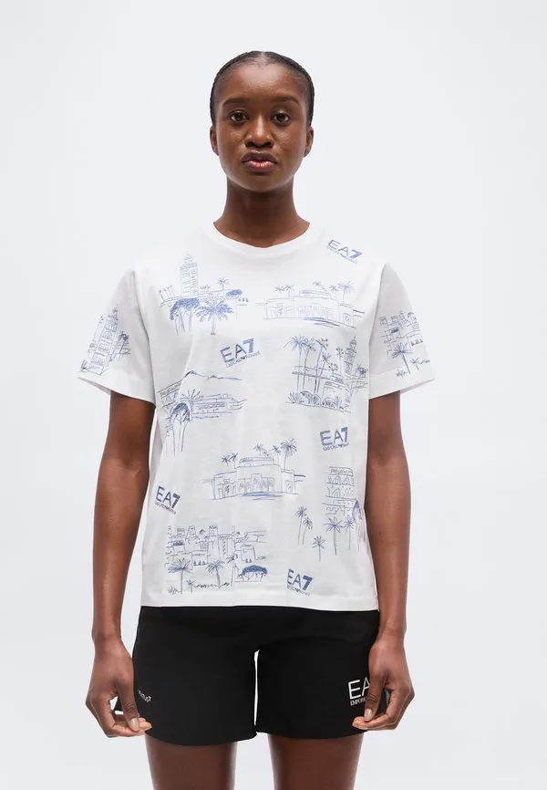 

Футболка с принтом поезда коста-смеральда Ea7 Emporio Armani, Fancy White, Белый, Футболка с принтом поезда коста-смеральда Ea7 Emporio Armani, Fancy White