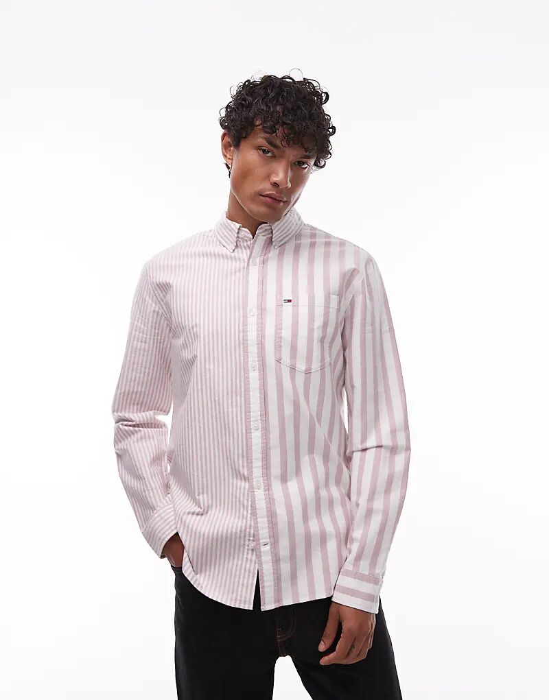 

Рубашка Tommy Jeans с длинным рукавом в разноцветную полоску