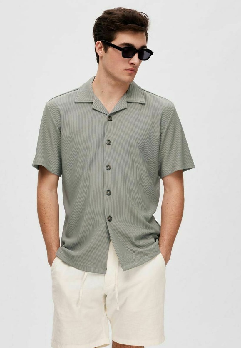 

Рубашка KURZARM Selected Homme, оливковый
